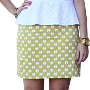 Banana Republic Milly Skirt Chartreuse Sz 6